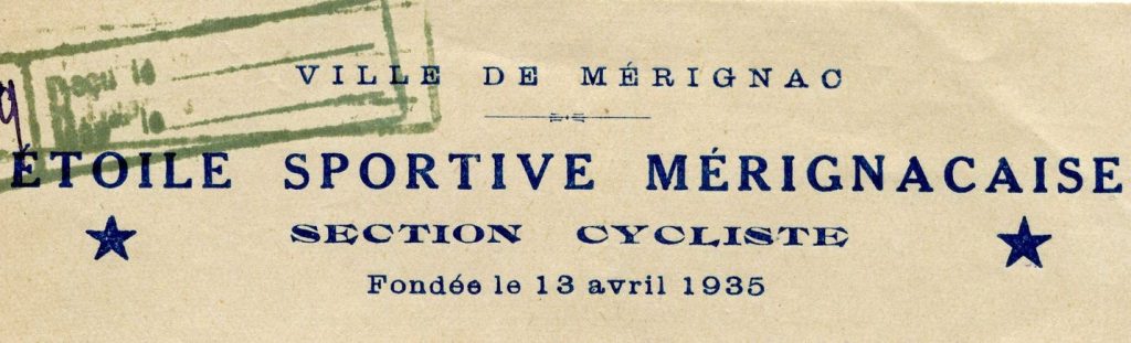 Papier à entête de l'Étoile sportive mérignacaise, [1950]. Archives communales de Mérignac, 112 W 6.