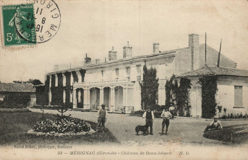 Château de Beaudésert, [1911]. Carte postale. Archives communales de Mérignac, 14 Fi 284.