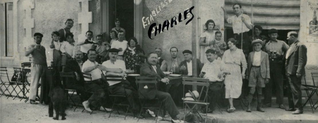Café Les Amis du Bourdillot. Photographie, auteur inconnu, 1934. Archives communales de Mérignac, 1 Num 23/49.