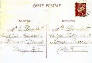 Correspondance d’Édouard Dambrot à sa fille Rachel, 21 décembre 1942. Mémorial de la Shoah. Collection Rachel Hebenstreit, CMLXXXVI(13)-4.