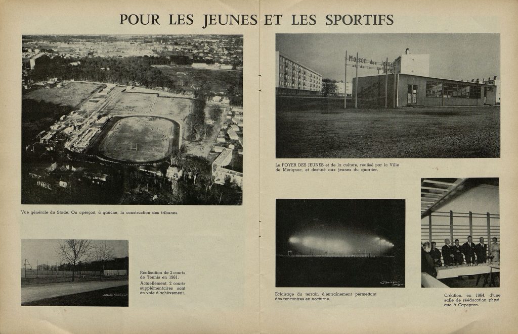 Extrait de Mérignac Ville Verte, bulletin municipal officiel, 1965. Archives communales de Mérignac, 1 C 12.