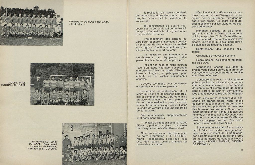 Extrait de Mérignac Ville Verte, bulletin municipal officiel, n° 3, mars 1971. Archives communales de Mérignac, 1 C 12.