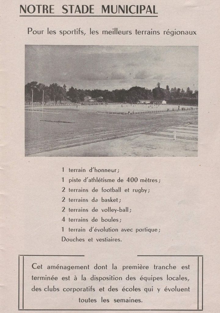 Extrait du bilan municipal, 1947-1953. Archives communales de Mérignac, 3 C 17.